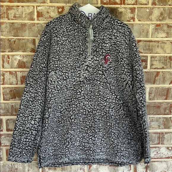 J. America Gray Zip Up Fleece Half Zip Pullover Poshmark Jacket - Picture 1 of 8